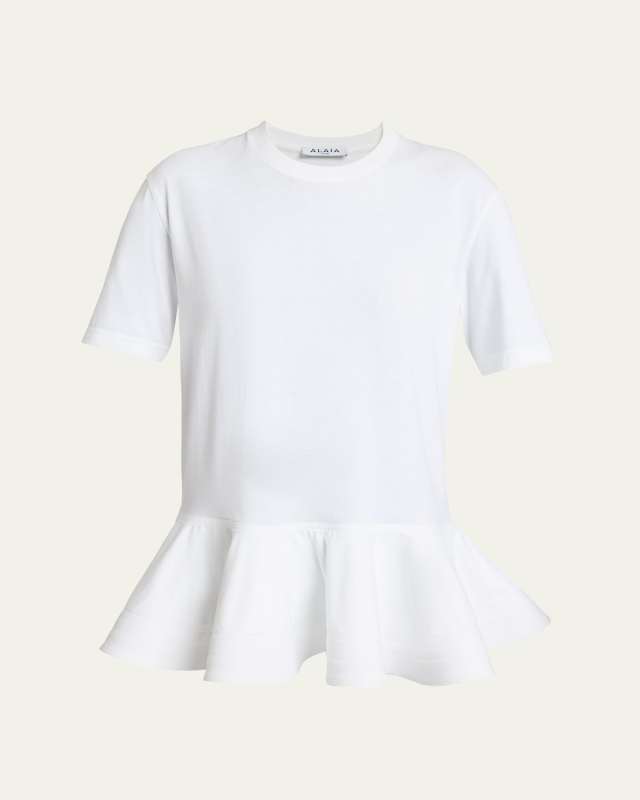 Short-Sleeve Peplum T-Shirt